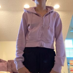 brandy melville lilac Crystal hoodie